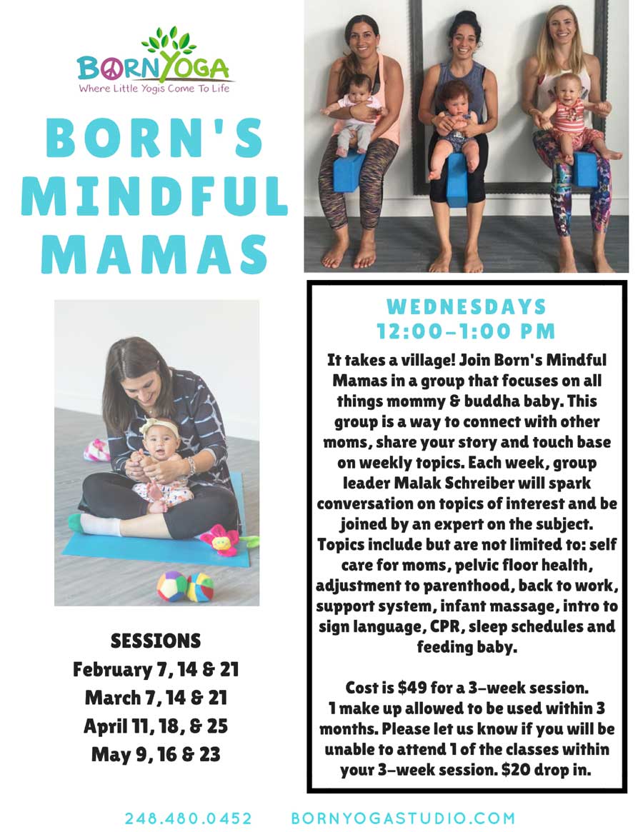 Born Mindful Mamas 2018 Flyer