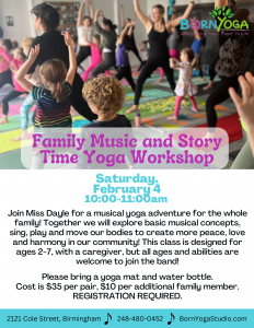 Family Music And Story Time Yoga Workshop